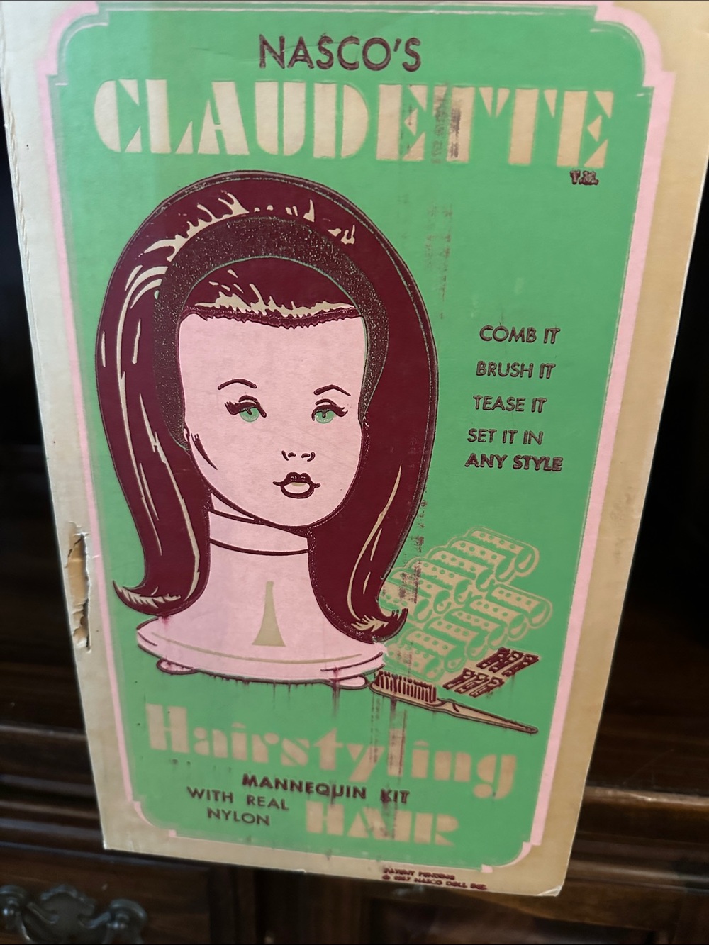 Vintage Nasco's Claudette Hairstyling Mannequin Kit